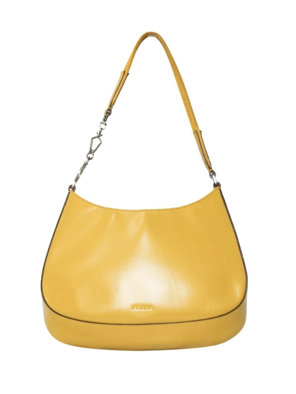 Prada Spazzolato Cleo calf leather shoulder bag